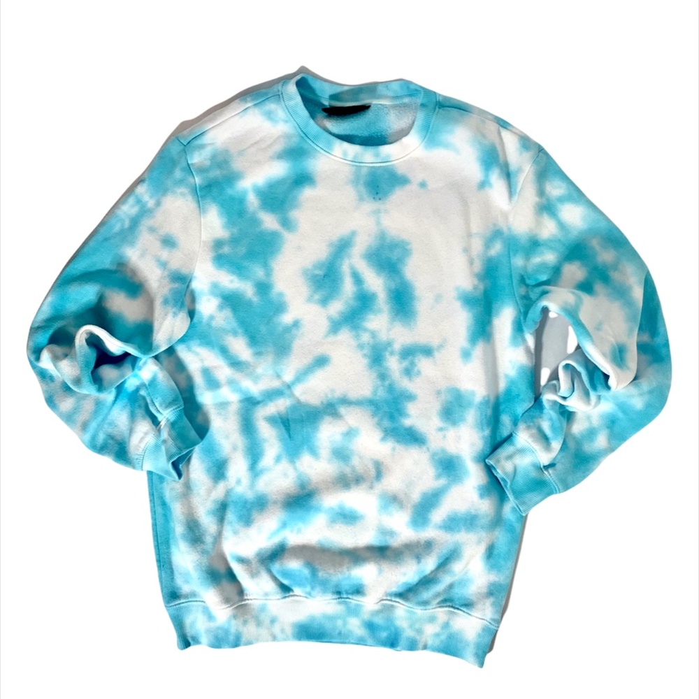 Electric Blue Tie Dye Sweatshirt